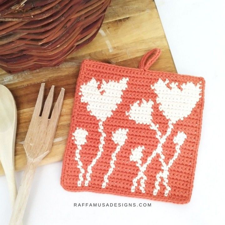 Poppy Field Potholder