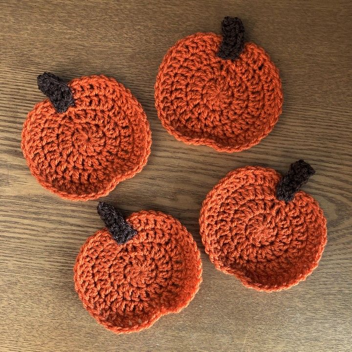 Pumpkin Coasters