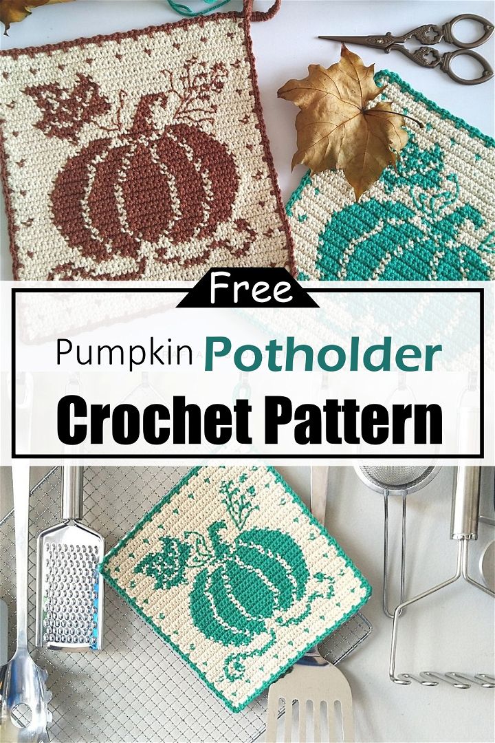 Pumpkin Potholder