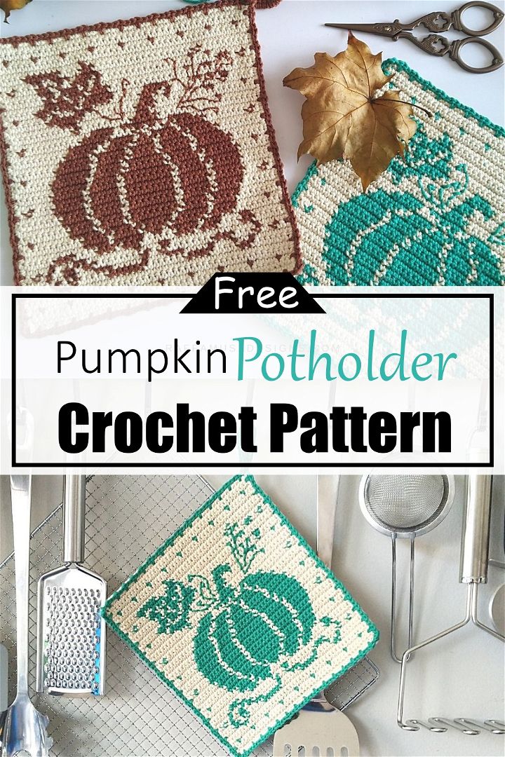 Pumpkin Potholder