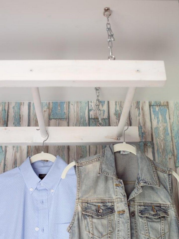 Repurpose A Ladder Into A DIY Drying Rack