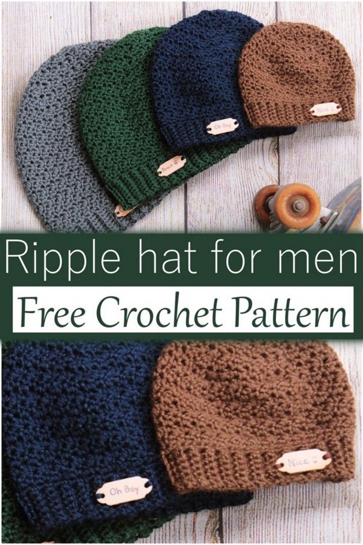 Ripple hat for men