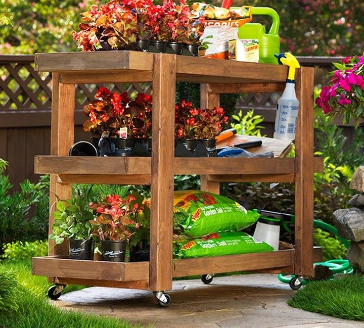 Rolling Storage Cart With Home Depot