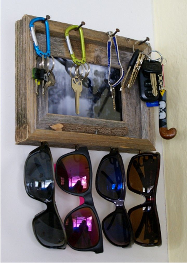 Rustic Key & Sunglasses Holder