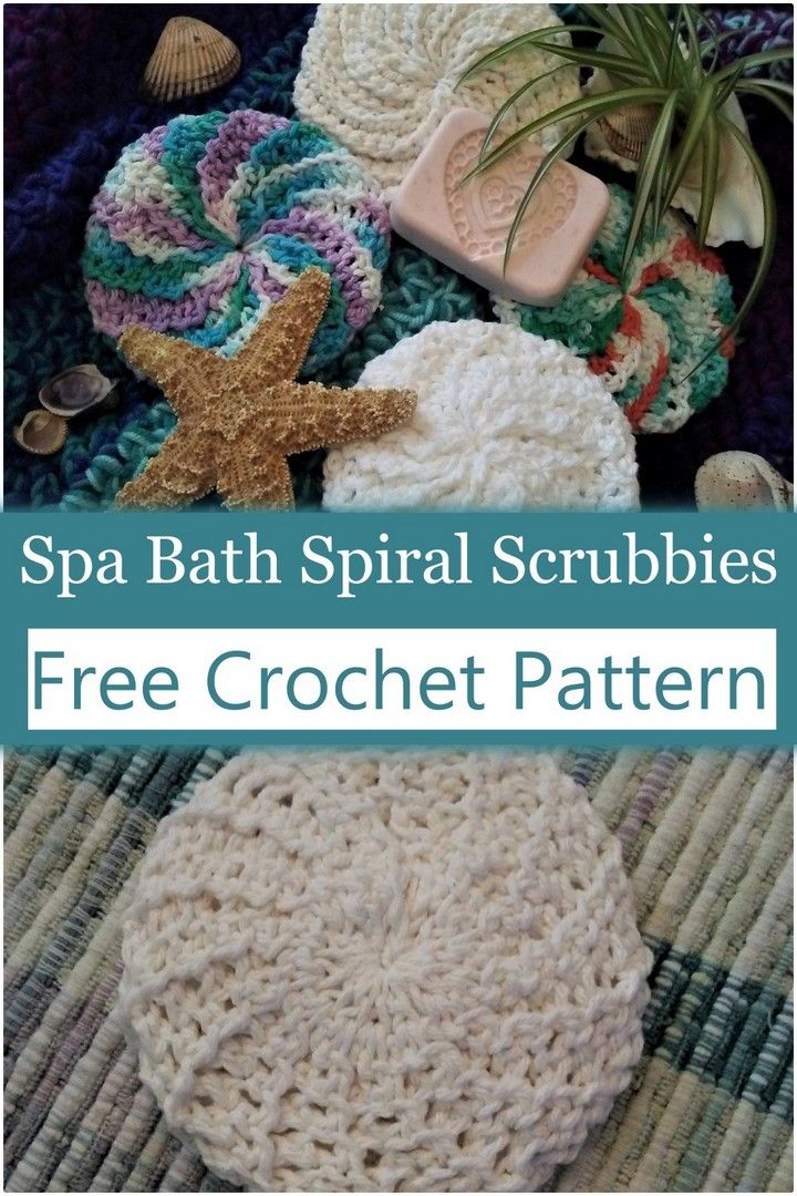 Spa Bath Spiral Scrubbies