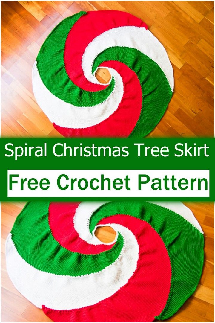 Spiral Christmas Tree Skirt