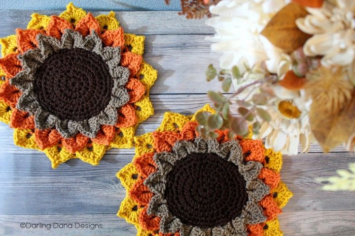Sunflower Candle Coaster