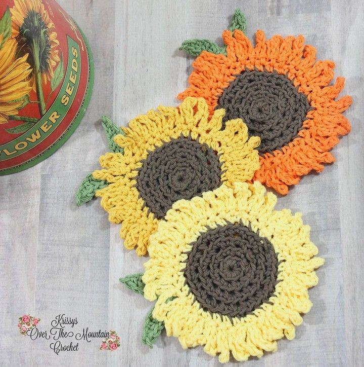 Sunflower Coaster 1
