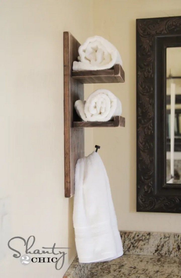 Super Cute DIY Towel Holder