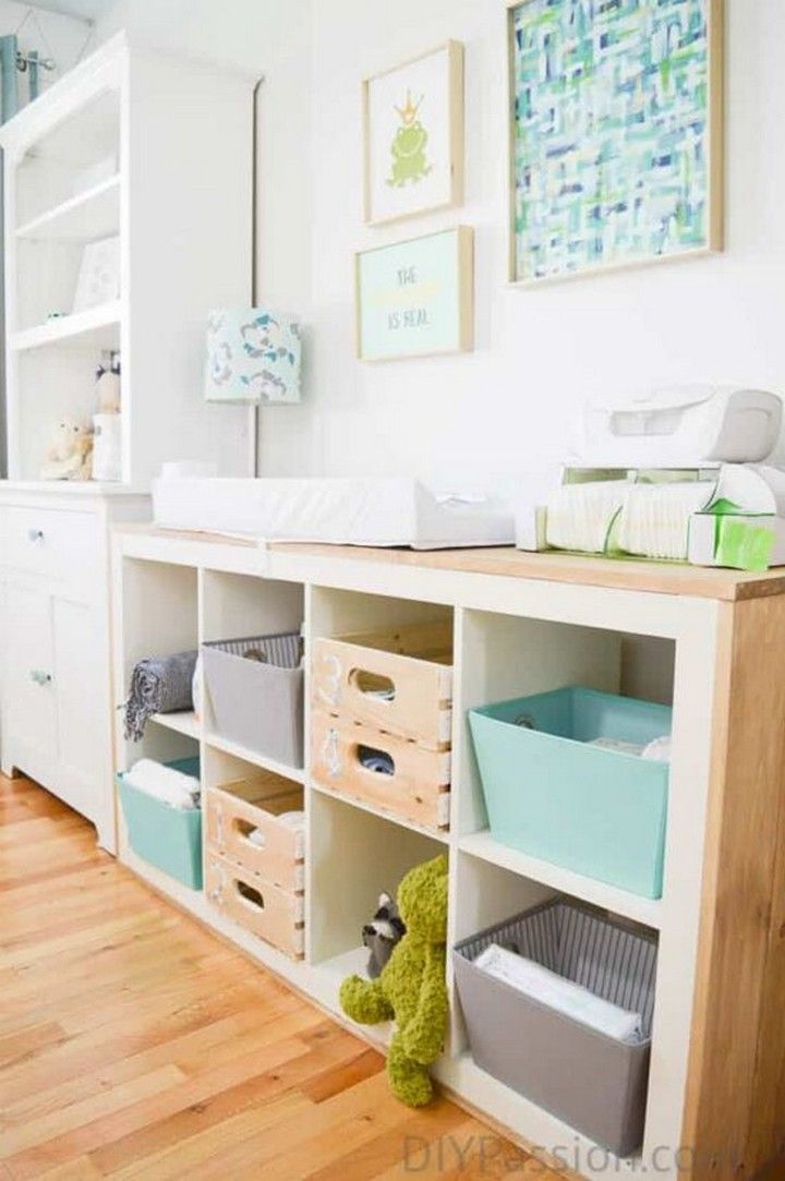 Super Cute and Inexpensive DIY Changing Table