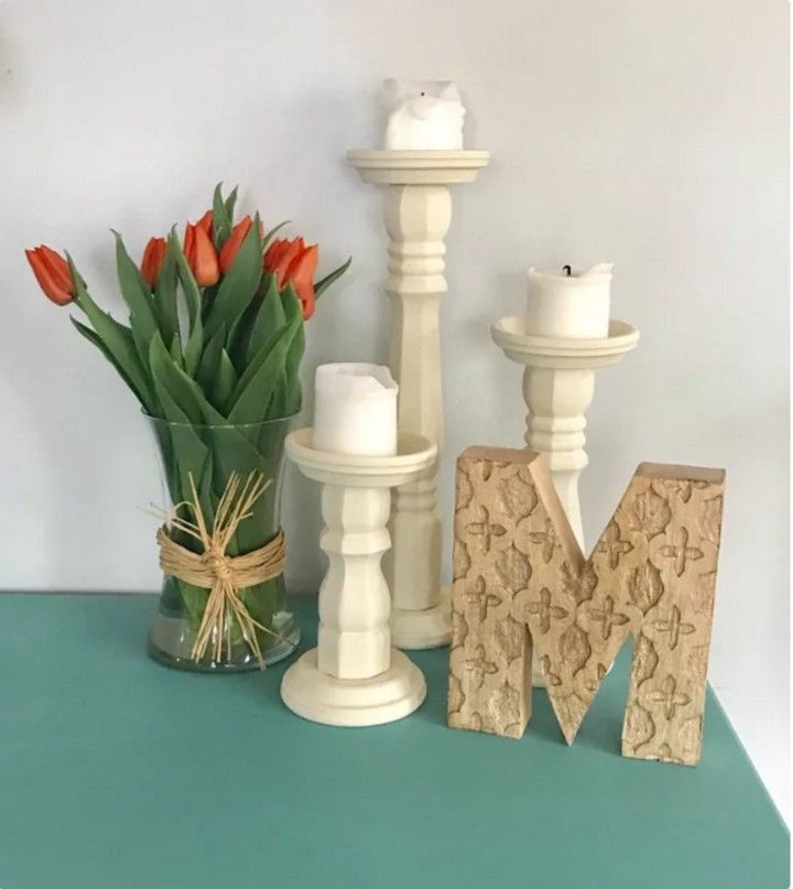 Table Leg Candle Holders