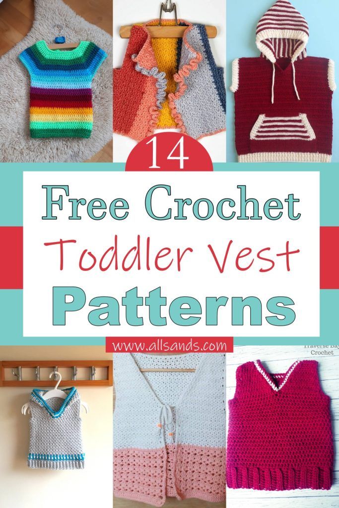 14 Toddler Crochet Vest Patterns For Gift Giving - All Sands