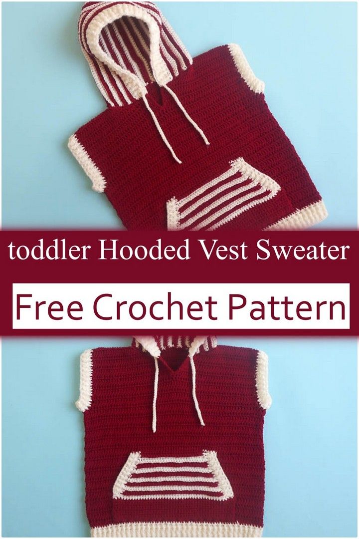 Toddler Hooded Vest Sweater