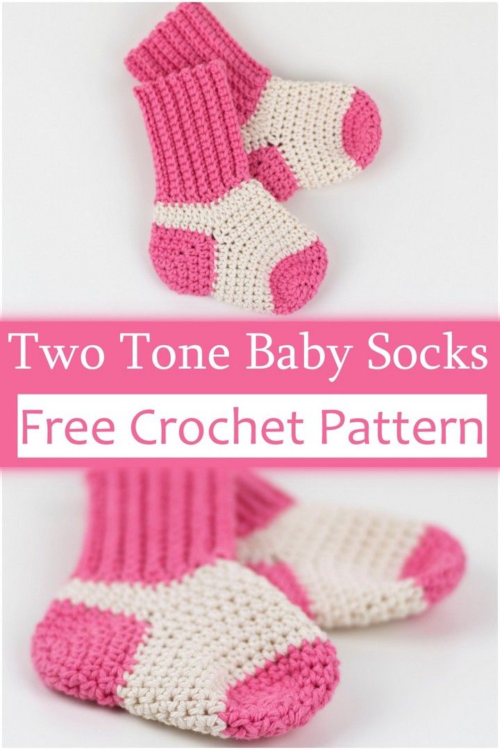 Two-Tone Baby Socks