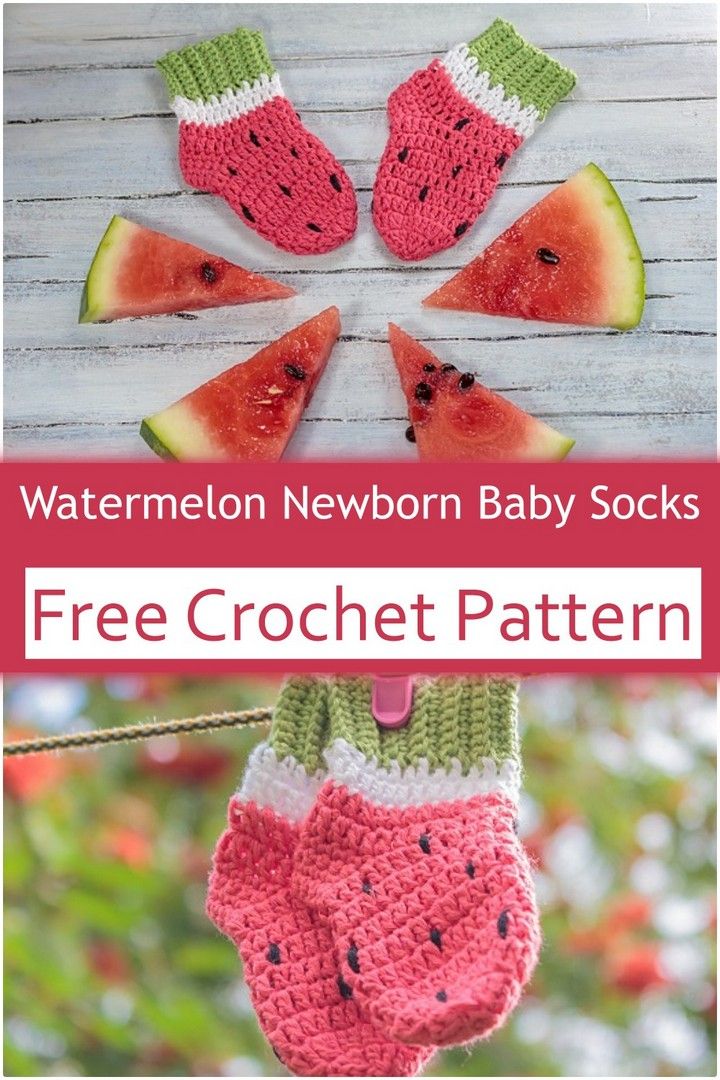 Watermelon Newborn Baby Socks