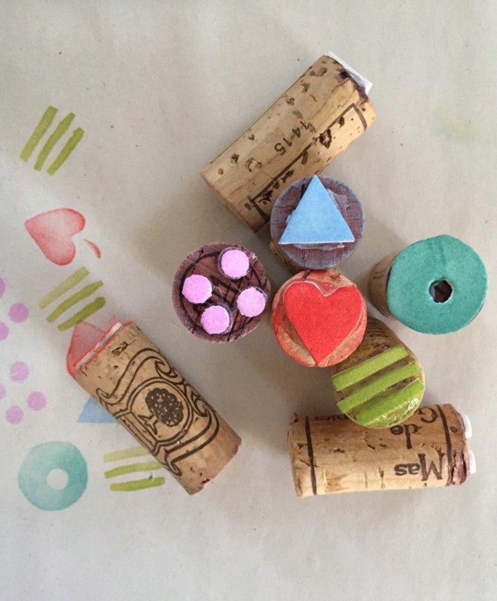 Wine Cork Stamps