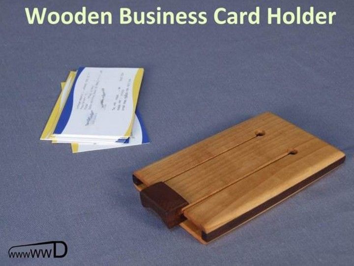 Wooden Business Card Holder DIY