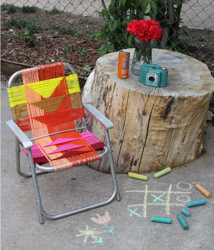 Aluminum Chair Makeover