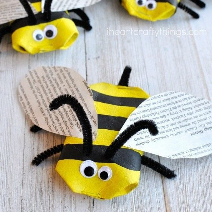 Awesome Recycled Bee Craft