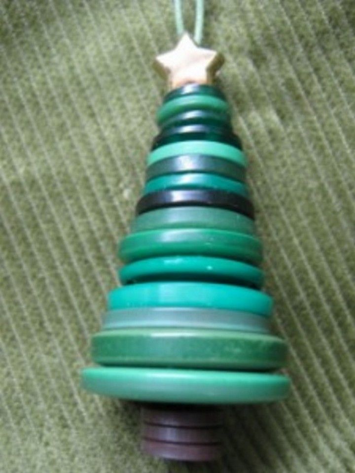 Button Tree Ornament