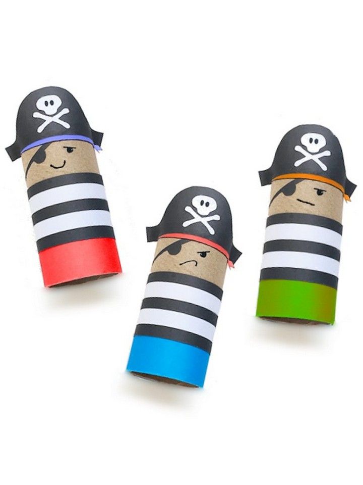 Cardboard Roll Pirate Craft