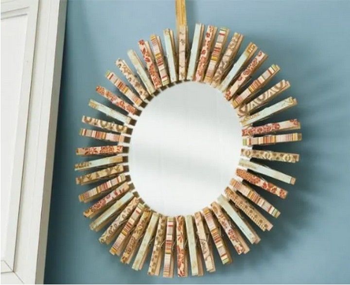 Clothespin Wreath Made The Easy Way