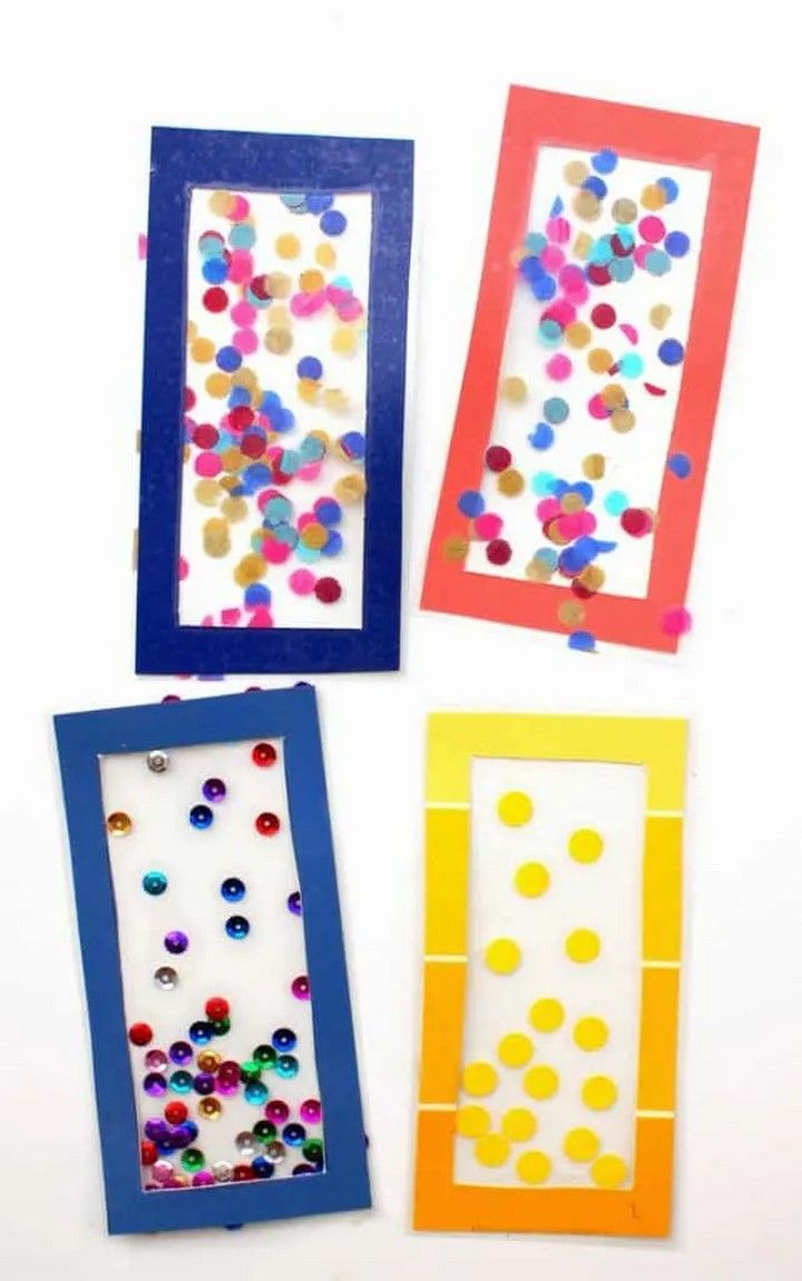 Confetti Bookmarks For Kids Are Colorful