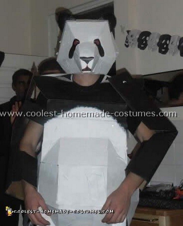 Coolest Homemade Evil Robot Panda Costume