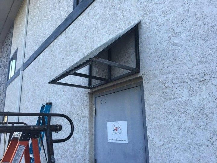 Corrugated Metal Awning DIY