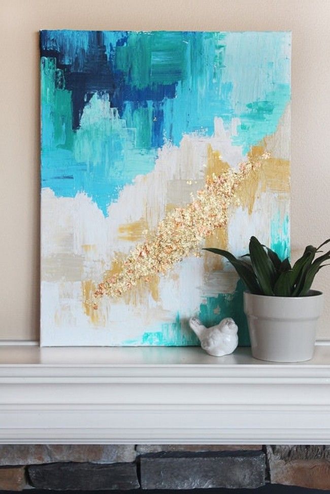 DIY Abstract Art Canvas