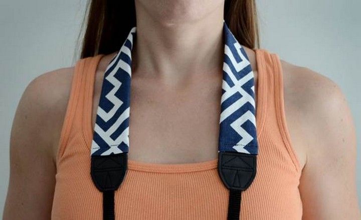 Easy to make tie for camera in your neck