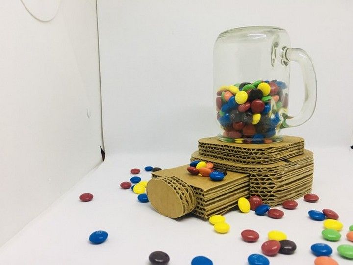DIY Cardboard Candy Dispenser