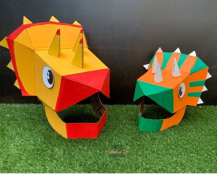 DIY Cardboard Dinosaur Costume Templates