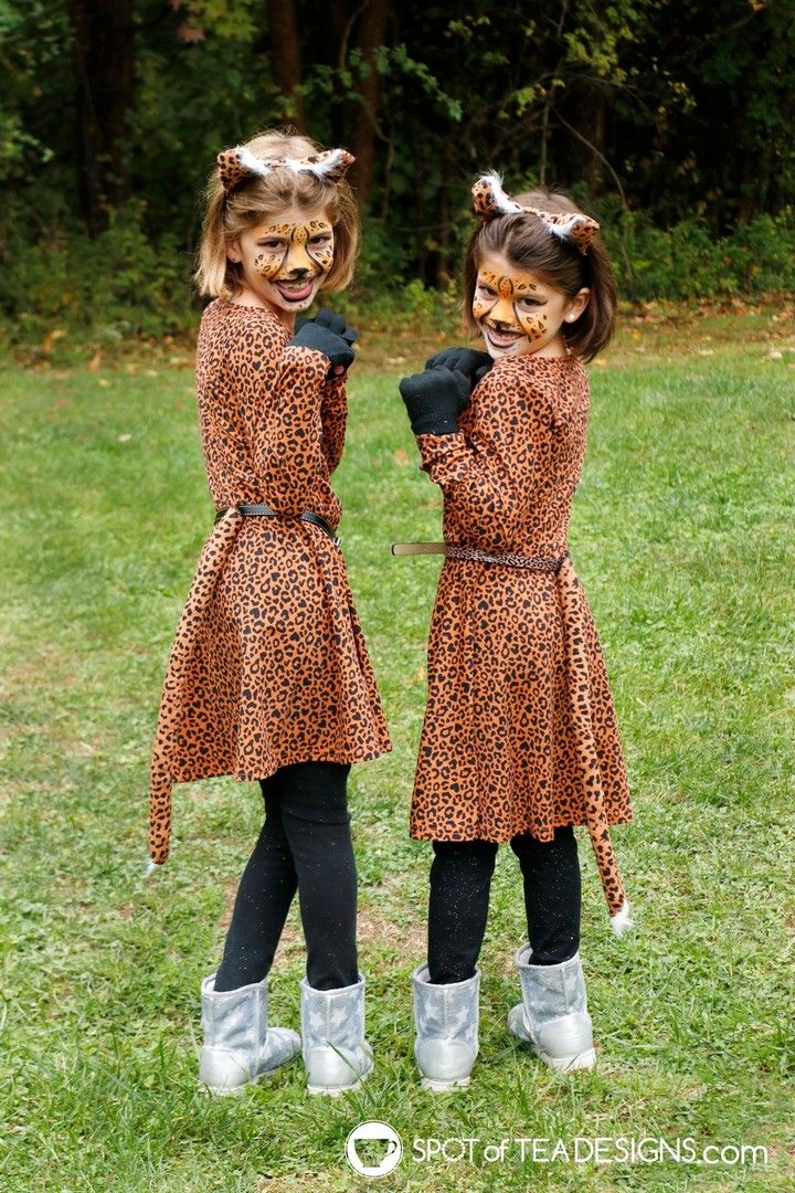 DIY Cheetah Halloween Costumes