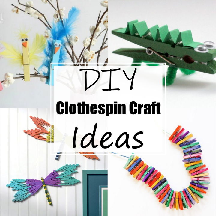 15 DIY Clothespin Craft Ideas For Kids To Inspire