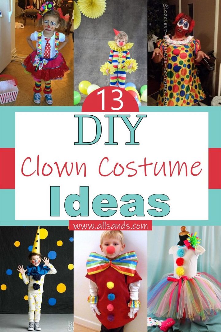 13 DIY Clown Costume Ideas For Fun - All Sands