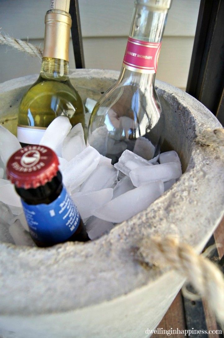 DIY Concrete Beverage Cooler