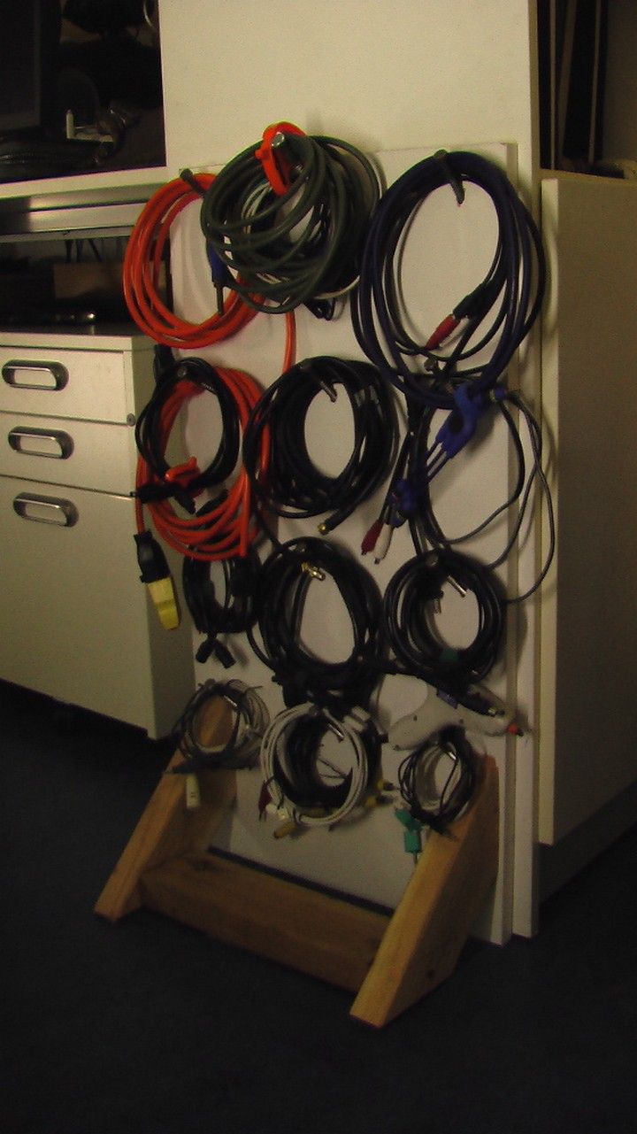 DIY Cord Rack