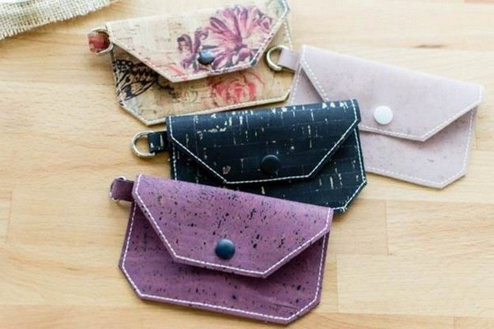 DIY Cork Fabric Wallet