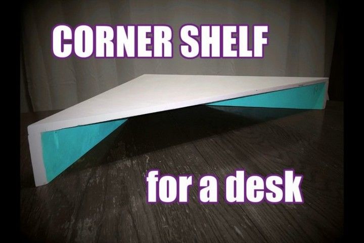 DIY Corner Shelf For Desk