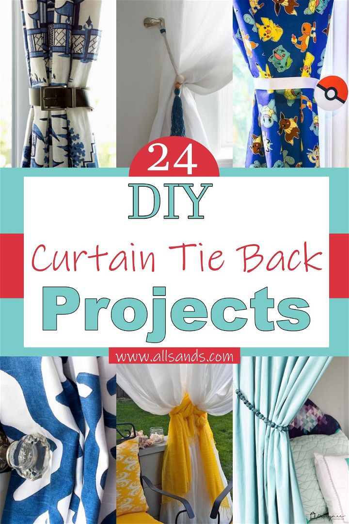 24 DIY Curtain Tie Back Projects For Your Home - All Sands