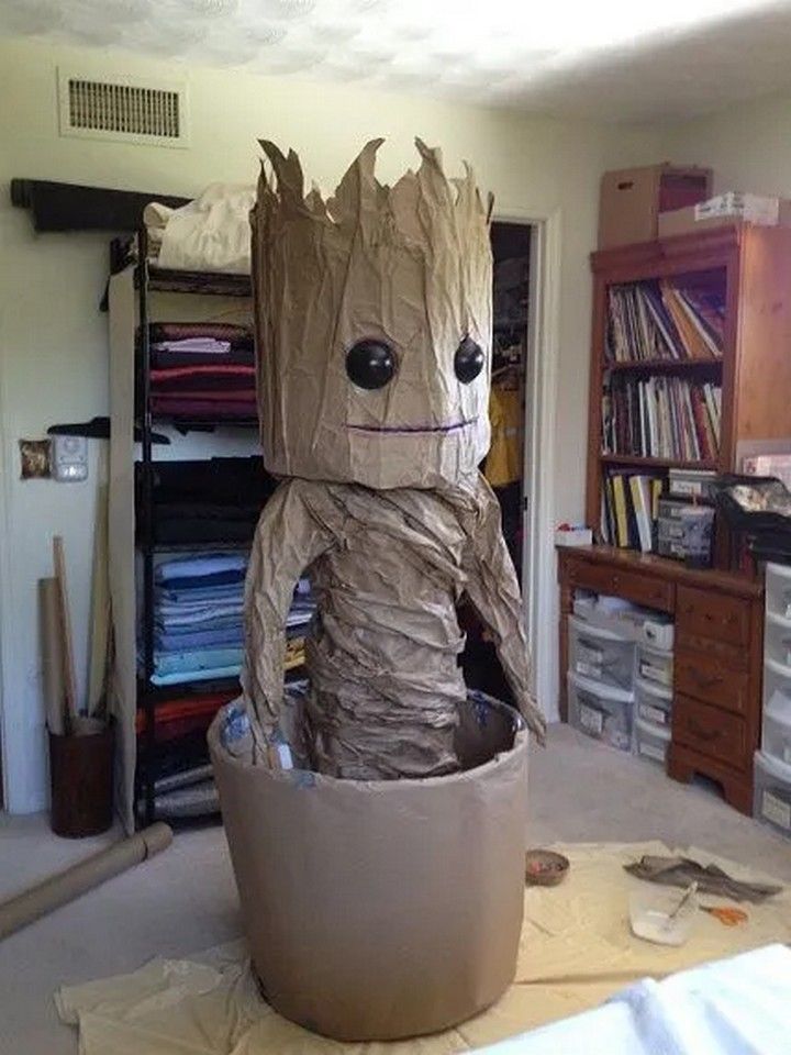 DIY Dancing Baby Groot costume