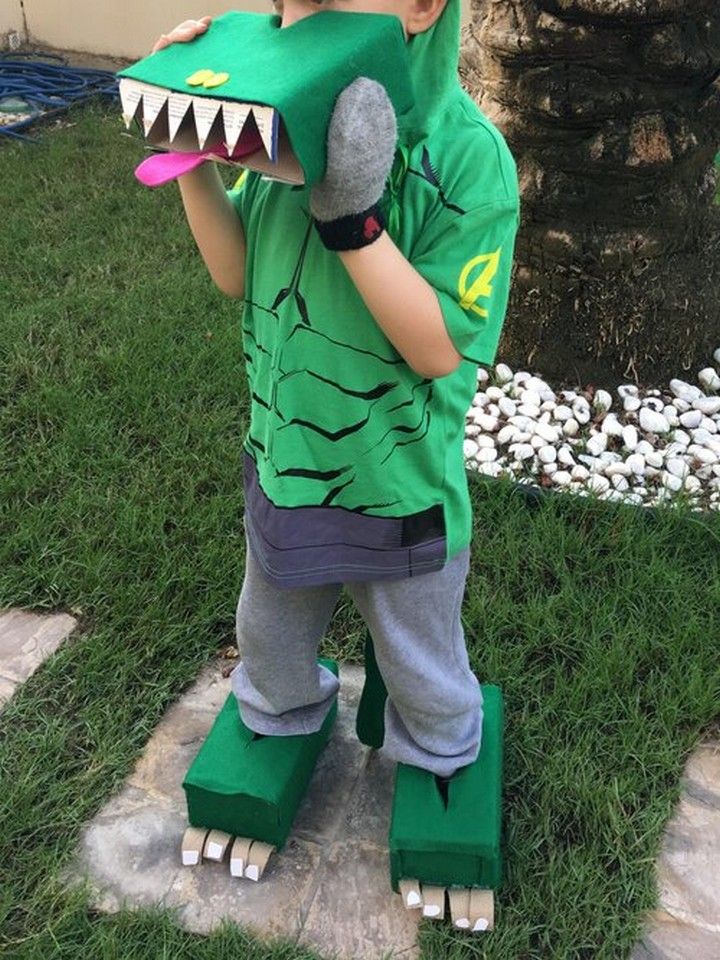DIY Dinosaur Costume 2