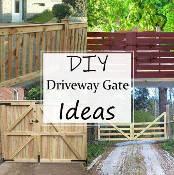 DIY Drivewaay Gate Ideas 1