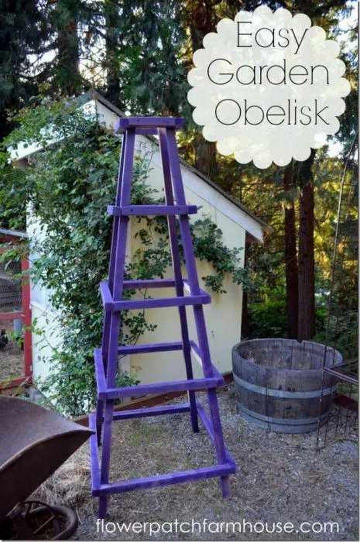 DIY Easy Garden Obelisk