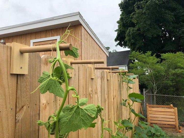 DIY Fence Trellis Brackets