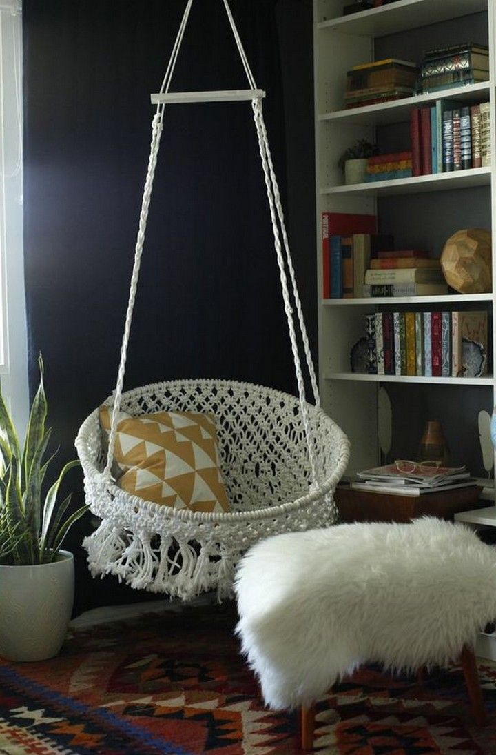 DIY Hanging Macramé Chair