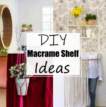 DIY Macrame Shelf Ideas 1