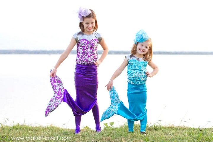 DIY Mermaid Costume With A Repositionable Fin