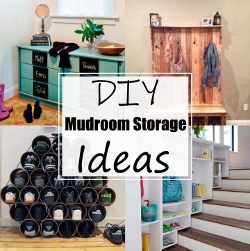 DIY Mudroom Storage Ideas 1